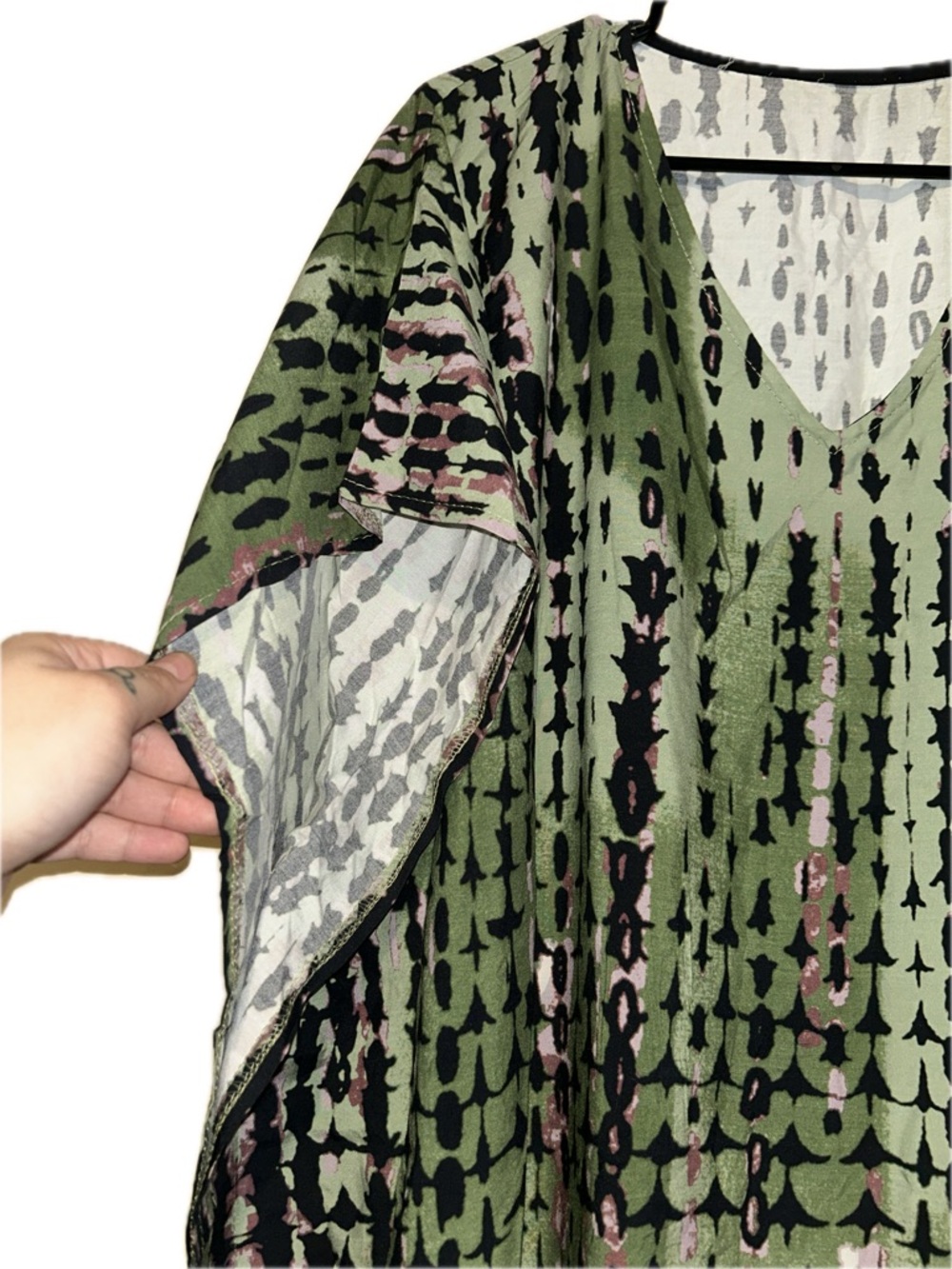 🔥5/$35🔥 Boho Patterned Maxi Dress – Size L/XL – 5/$25 Sale - Picture 6 of 9